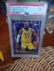 2025-26 Topps Chrome Purple Raywave #127 LeBron James Lakers 33/75 PSA 9 Color M