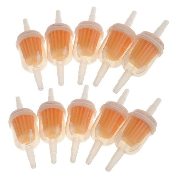 "10 StüCk Universal Motorrad Inline Kraftstofffilter ÖL/Gas 4\" 5/16\""-image