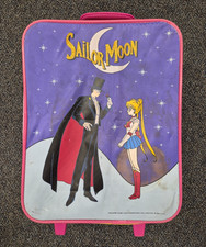 Sailor Moon- YOUTH ROLLING LUGGAGE BAG, Tuxedo Mask 1997 Toei RARE, Vintage 90s