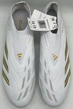 adidas Mens Predator Elite Laceless FG Day Spark Pack White Gold IF6448 Size 12
