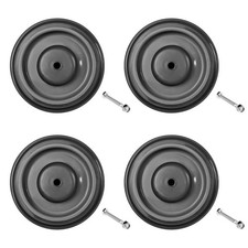 Shopping Cart Wheels 5 Inch, 4 Pack TPU Replacement Casters Gray