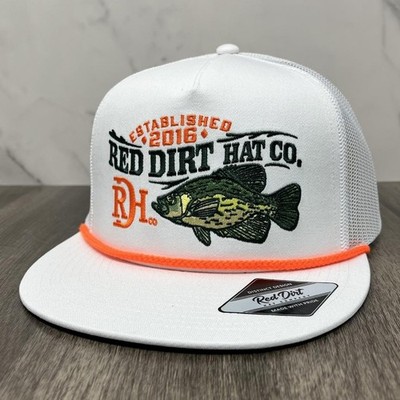 Red Dirt Hat Co Hooked White Western Rope Trucker Mesh Back Adjustable Snapback