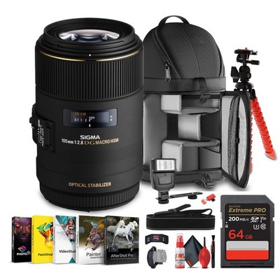 Sigma 105mm f/2.8 EX DG OS HSM Macro Lens for Canon EF
