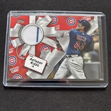 2019 Topps Holiday - Walmart Mega Box Pinstripe Relic Anthony Rizzo #WHR-AR Cubs