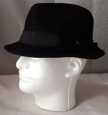 Stetson Black Fedora Hat All American Small/Medium S-B. IA 4
