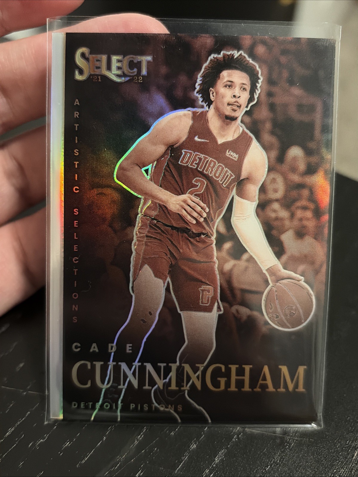 2021-22 Select Cade Cunningham Artistic Selections Rookie SSP CASE HIT #2