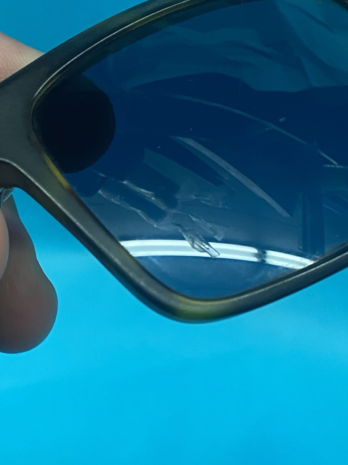 PRADA SPR 19S Sunglasses HAQ-5P2 59mm Blue Lenses Tortoise Frame Made in Italy thumbnail 8