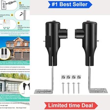 Garage Door Safety Sensor Kit Metal Brackets Sending Receiving LED Beam For