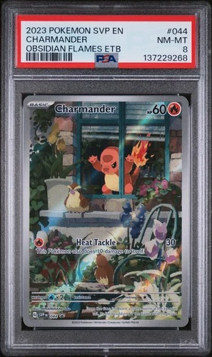 2023 POKEMON SVP EN-SV BLACK STAR PROMO #044 CHARMANDER PSA 8