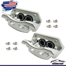 Pair Rear Brake Calipers W Brackets For 2008-2012 Ford F-250 F-350 Super Duty Pair Rear Brake Calipers W Brackets For 2008-2012 Ford F-250 F-350 Super Duty