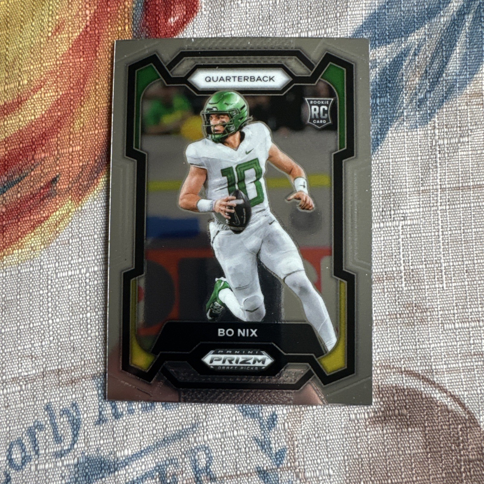 2024 Panini Prizm Draft Picks - Silver Prizm #105 Bo Nix (RC)