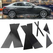 Gloss Black Pillar Posts 8pcs Set Door Trim For Mazda 3 Sedan 2019-2021 2020 Gloss Black Pillar Posts 8pcs Set Door Trim For Mazda 3 Sedan 2019-2021 2020