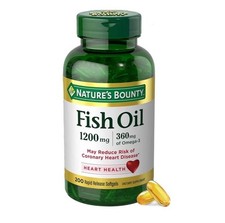 Natures Bounty Fish Oil Omega-3 Softgel 1200m...
