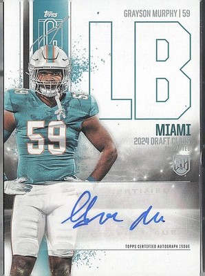 2024 Signature Class #RCA-GM Grayson Murphy Rookie Class Auto Variation FB19