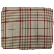 Cuddle Duds Flannel Sheet Set Khaki Red Plaid Full Bed Sheets Bedding