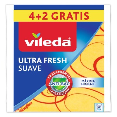 142010 Soft Cloths, 30% Microfibre, Pack of 4 Plus 2