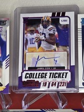 JABRIL COX Rookie 4 Card Lot 2021 Panini Contenders College Ticket RED AUTO . rookie card picture