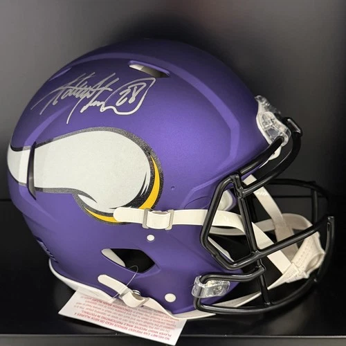 ADRIAN PETERSON Signed AUTHENTIC Full Size Helmet MINNESOTA VIKINGS (Fanatics)*