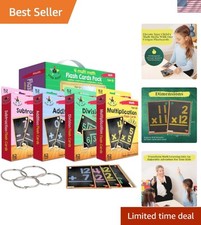 Math Flash Cards Set of 4 - Addition, Subtraction, Multiplication, Division w...