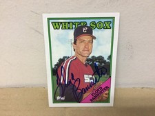 Floyd Bannister Autographed Card - 1988 Topps Baseball - White Sox