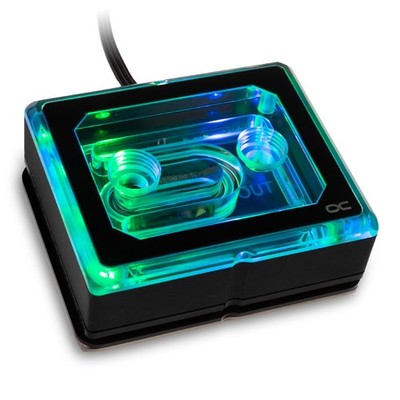 Alphacool Eisblock XPX Aurora Pro Water Block Acrylic Brass Black 12950