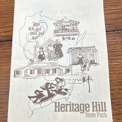 Vintage Heritage Hill State Park Guide Pamphlet/Map 1986