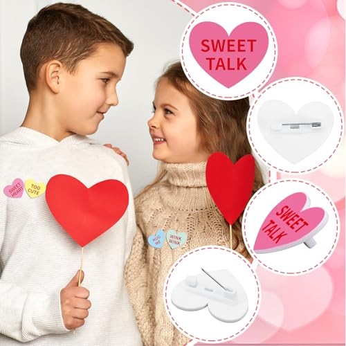 DTOFOOT 36 Pcs Valentine's Day Pins Acrylic Conversation one size, Multicolor  thumbnail 3