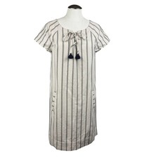 Southern Tide Women's Striped Tassel Tie Dress Size Small Short Sleeve Casual