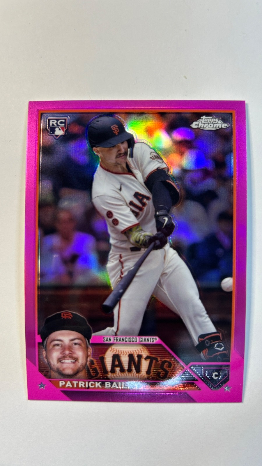 Patrick Bailey 2023 Topps Chrome Update #USC217 Pink Refractor Rookie RC Giants