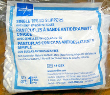 Medline Single Tread w/Skid Resistant Soles 1 Sz Fits Most-Blue-1 Pair   1052