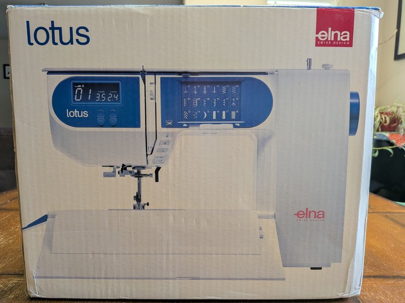 NIB Elna Lotus Compact Portable Sewing Machine Made In Geneva Switzerland