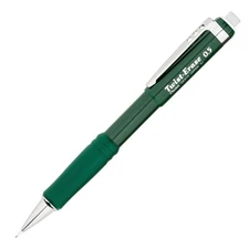 Pentel Twist Eraser III Green Mechanical Pencil Pack of 1 Writing Instrument