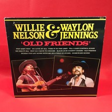 WAYLON JENNINGS AND WILLIE NELSON Old Friends 1987 UK vinyl LP Hallmark recor