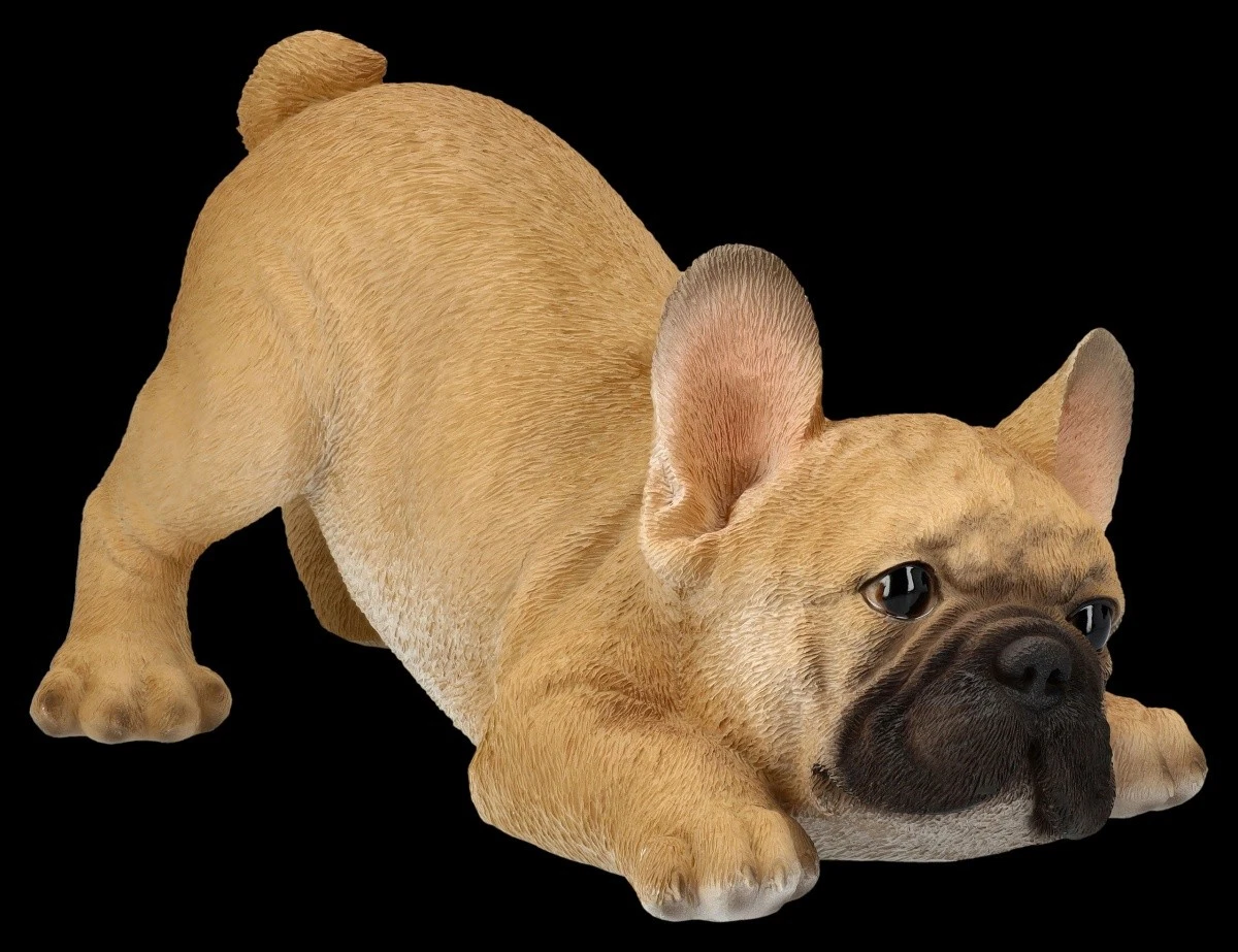 Hundefigur - Französische Bulldogge Welpe will spielen - HotAnt Tierfigur Deko