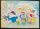 Pokemon Postcard 1 sheet Pikachu & Friends by Keiko Fukuyama Art Japanese F/S 2