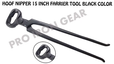 HORSE HOOF NIPPER 15 INCH FARRIER TOOL TRIMMER CUTTER BLACK COLOR