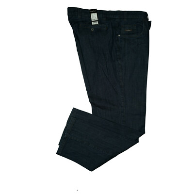 Luigi Morini Marco Herren Chino Jeans Stretch Hose Blau Übergröße