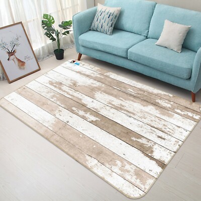 3D Brown Wooden Planks Texture NAO8679 Game Rug Mat Elegant Photo Carpet Mat Fay