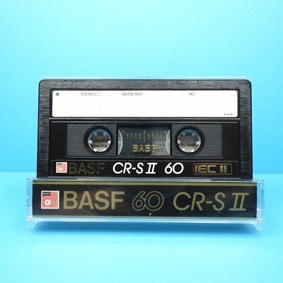  1x BASF CR-S II 60 Chrome Super * Type 2 * Cassette Kassette кассета * 1985