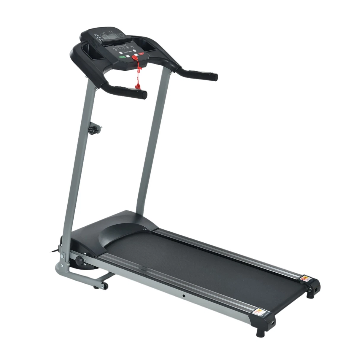 2 in 1 Foldable Electric Treadmill w Incline 1.5HP Jogging