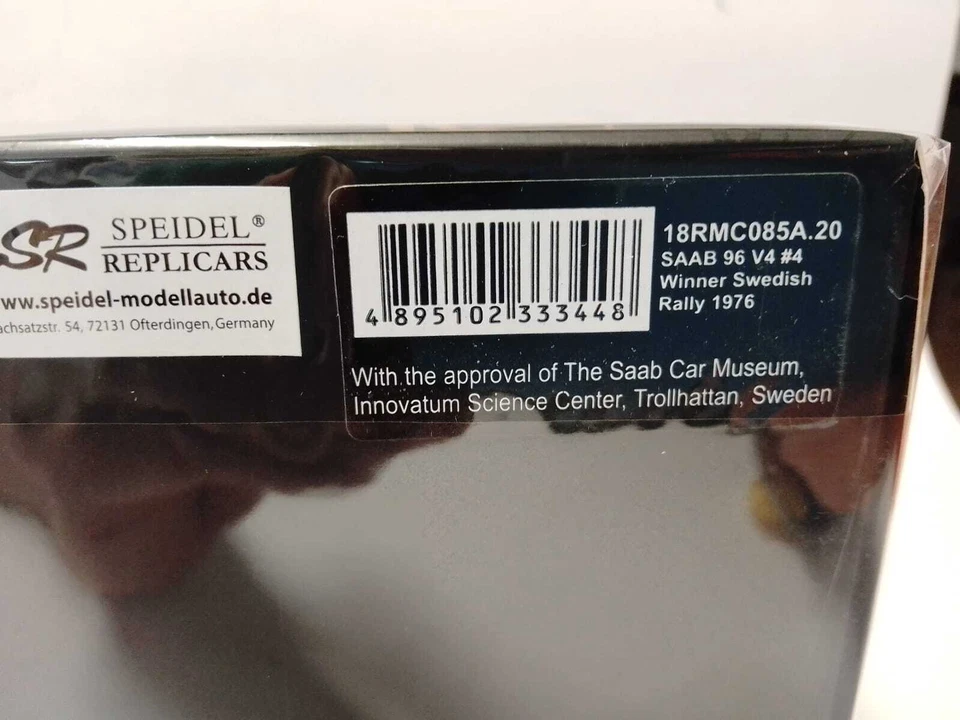IXO Saab 96 V4 #4 Eklund Swedish Rally 1976 1/18 18RMC085A.20 - Immagine 3 di 3