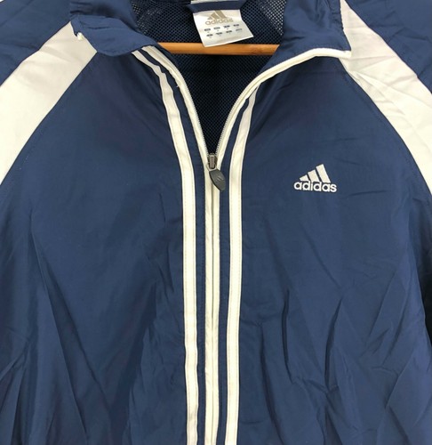 Adidas Windbreaker Jacket Men's M Blue 