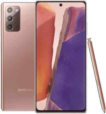 Samsung Galaxy Note20 5G SM-N981U Unlocked 128GB Mystic Bronze C Light Burn