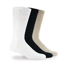 Carolina Ultimate Men's Non-Binding Cotton Mid Calf Socks 2 Pair Pack