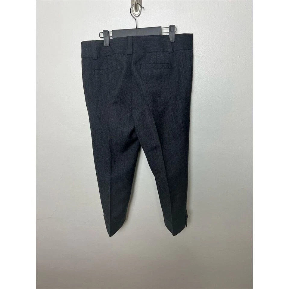 Pantalones de vestir capri grises vintage para mujer J.Crew talla 8 mezcla de lana pierna recta Foto 4 de 4