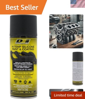Durable High-Temp Silicone Spray for Exhaust Wraps & Engine Blocks - 12 oz