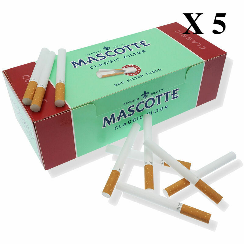 NEW 1000 x MASCOTTE MAKE YOUR OWN CLASSIC CIGARETTE FILTER TUBES CHEAP