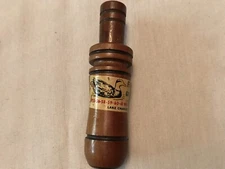 FAULK’S VINTAGE WOOD GOOSE CALL, LAKE CHARLES, LOUISIANA