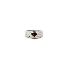 Sterling Silver Garnet Ring Stone 5 x 7 mm