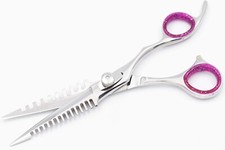 6'' Hair Cutting  Thinning Shears Professional Barber Scissors Fish Bone Design